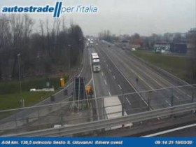 Slika pregleda web-kamere Cinisello Balsamo - A04 - KM 136,5